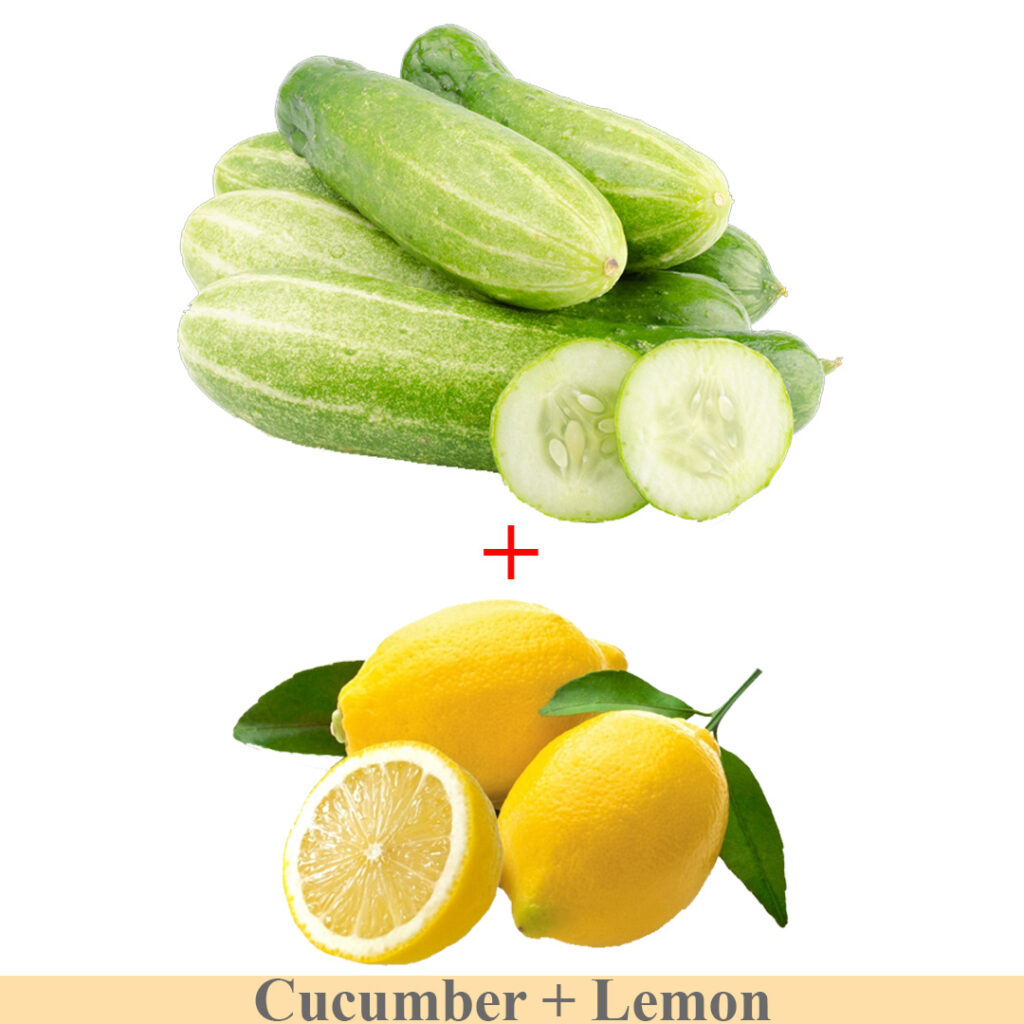 cucumber and lemon paste to remove dark circles