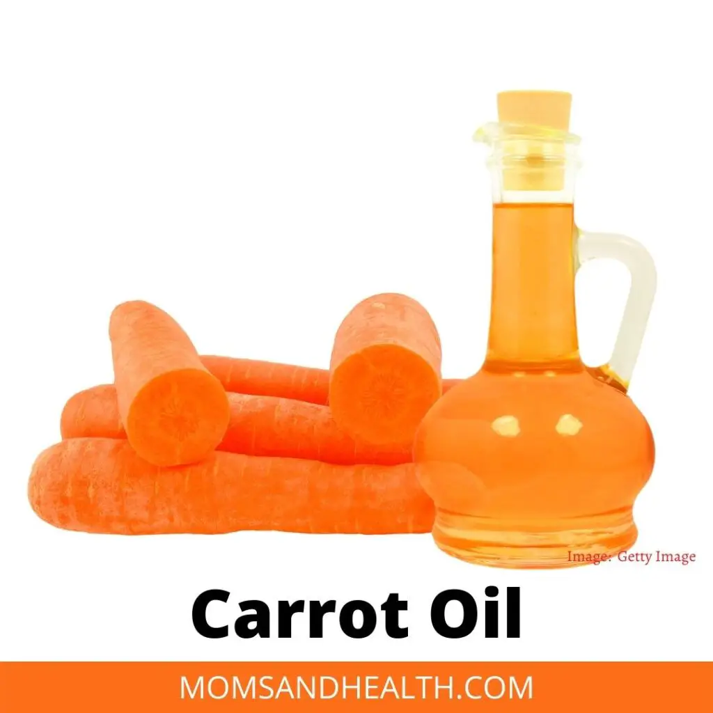Carrot oil to remove skin tan