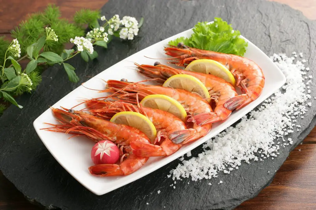 shrimp, seafood, sea