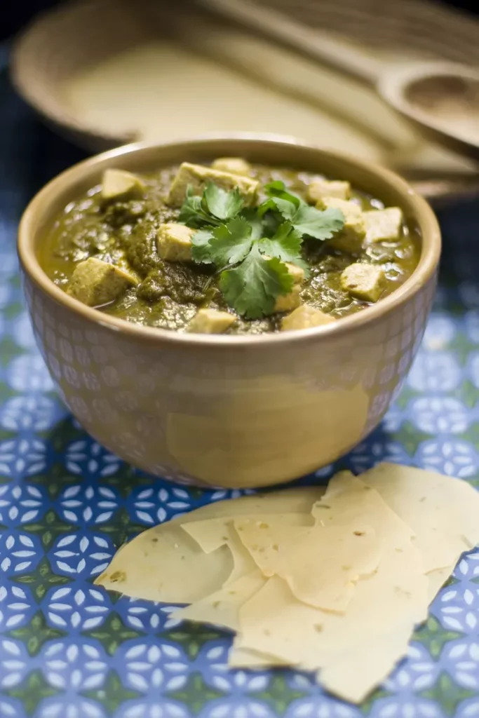 Palak Paneer (Spinach with Cottage Cheese)