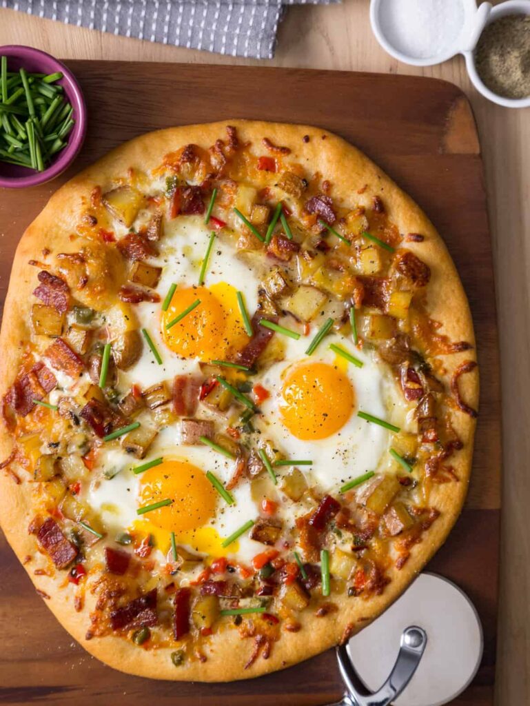 Potato and Egg Breakfast Pizza